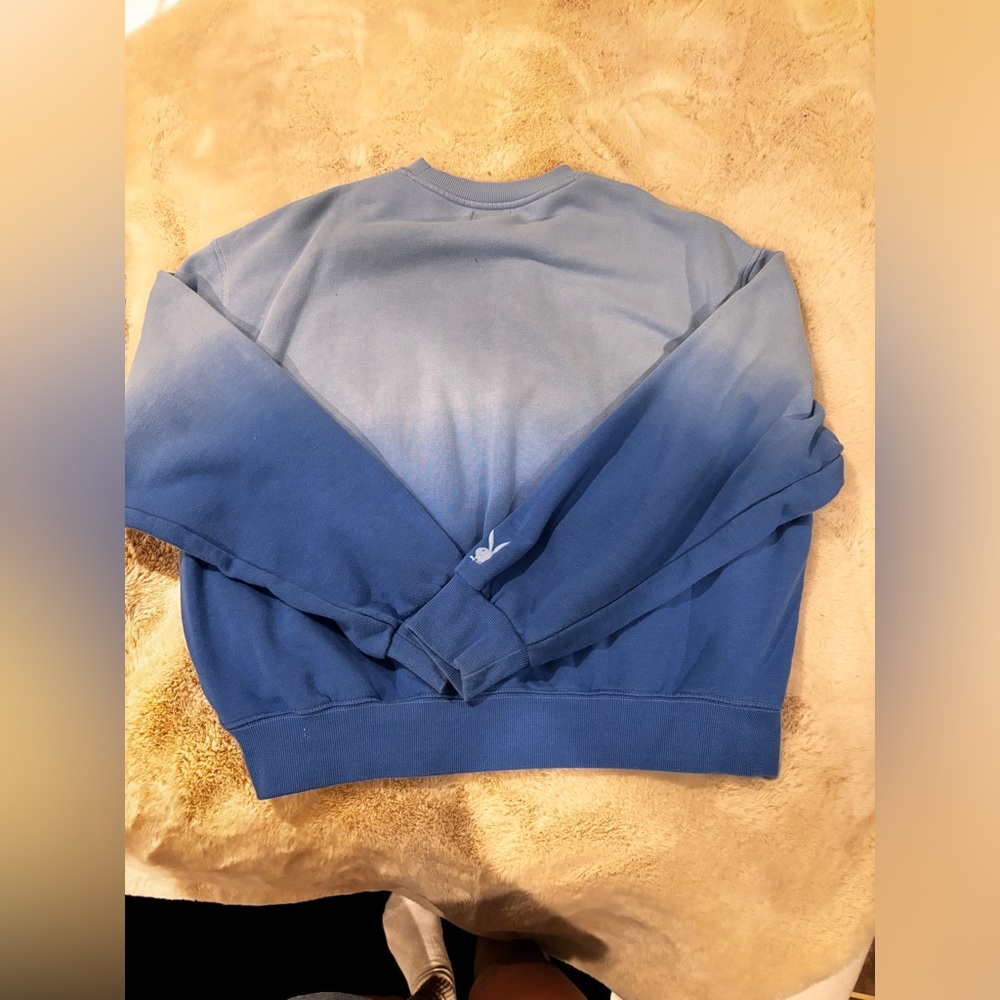 Size small blue play boy crew neck from pacsun